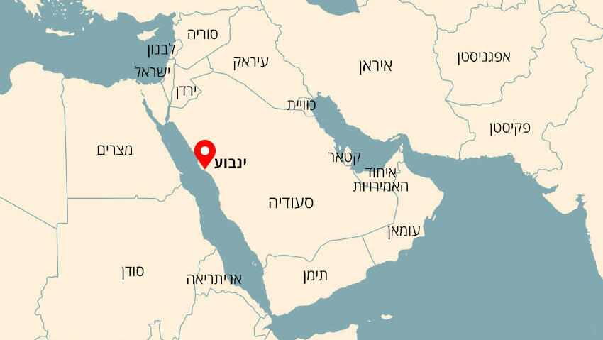 נמל ינבוע סעודיה מפה