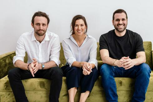 Oasis founders Danny Brickman and Amit Zimerman with Lior Simon of Cyberstarts. 