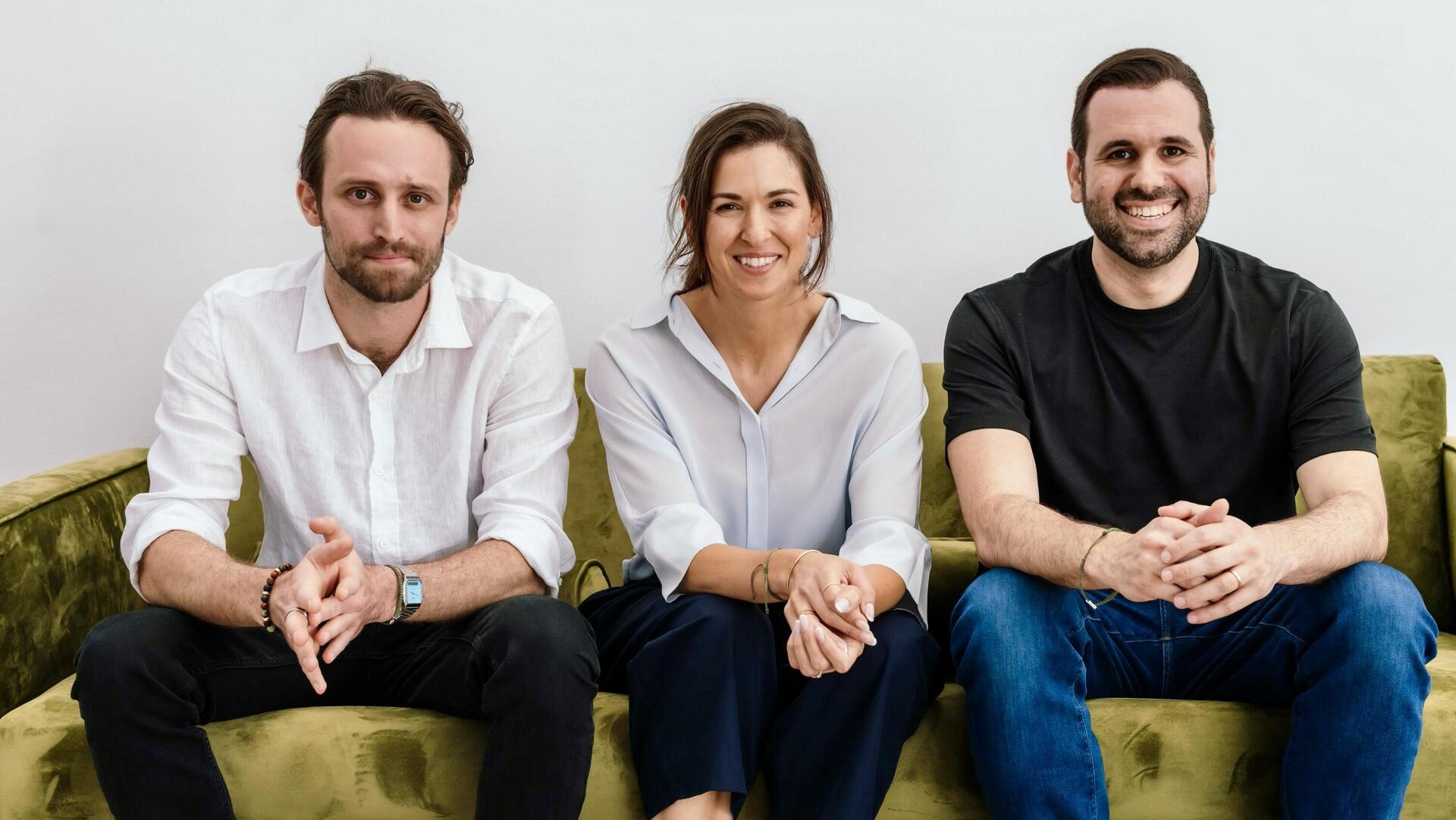 Oasis founders Danny Brickman and Amit Zimerman with Lior Simon of Cyberstarts