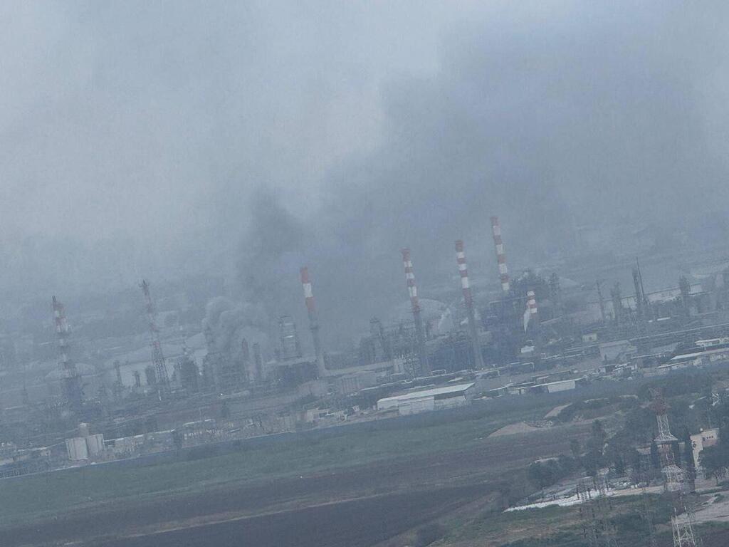 בית הזיקוק ב חיפה בזן נזק מירי 2 מ איראן 19.3.26