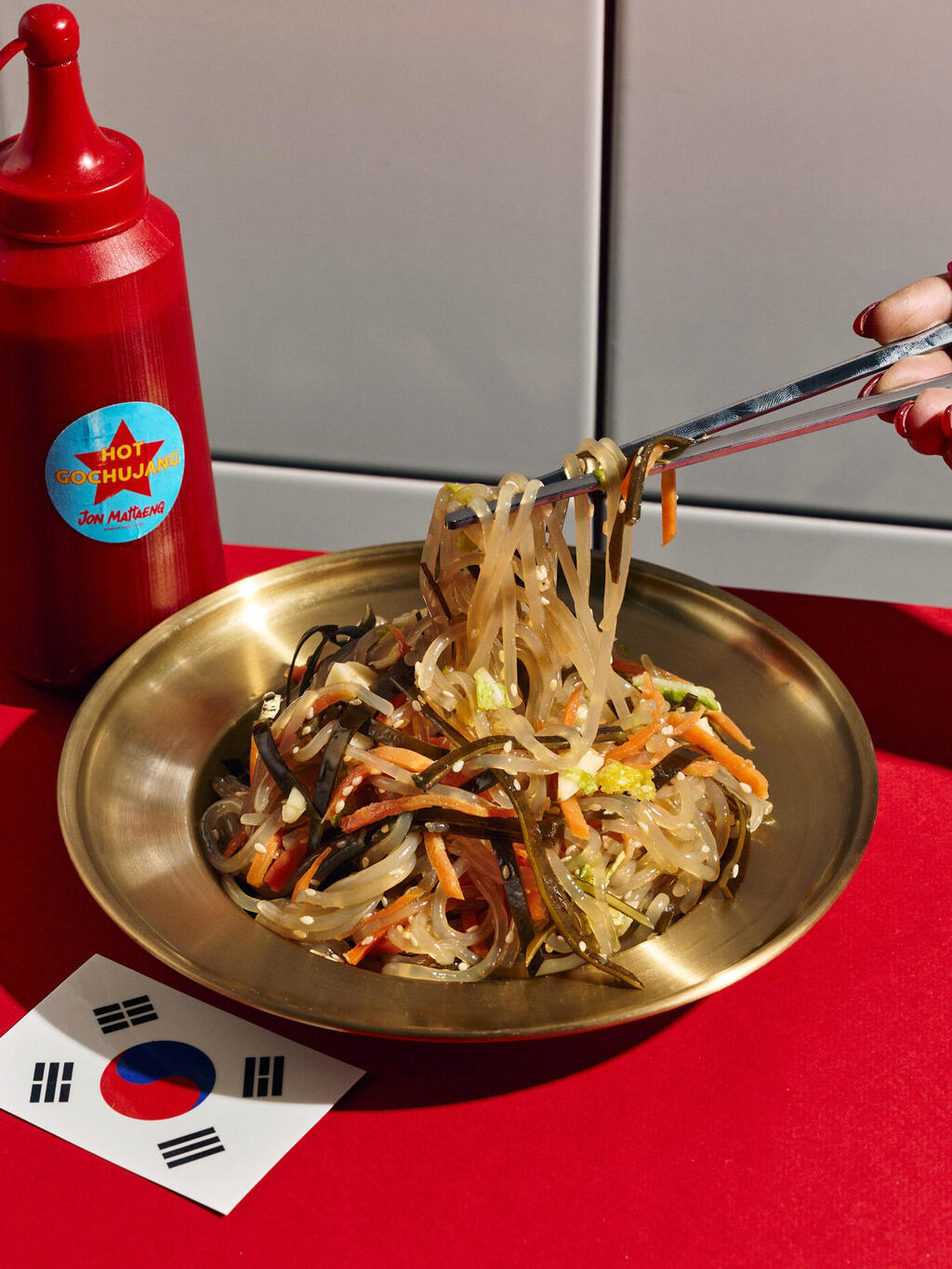 מנת ג׳פצ׳ה קוריאני מסעדת ג'ון מאטנג פנאי