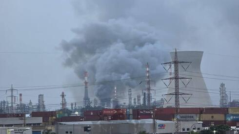 Bazan site hit by a rocket in Haifa. 
