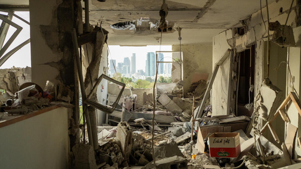 זירת נפילה של טיל איראני ב רמת אביב 19.3.26 שאגת הארי מלחמה עם איראן