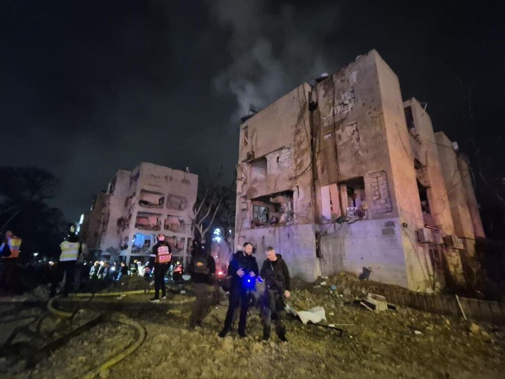 נפילה של טיל איראני ב ערד 21.3.26 מלחמה עם איראן 2