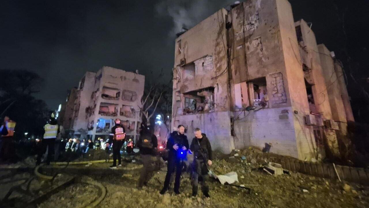 נפילה של טיל איראני ב ערד 21.3.26 מלחמה עם איראן 2