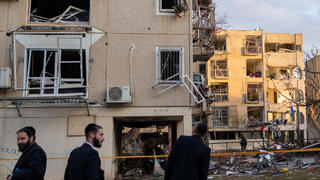 ערד הריסות נזקים זירה זירת פגיעה ישירה נפילה טיל ירי איראן שאגת הארי