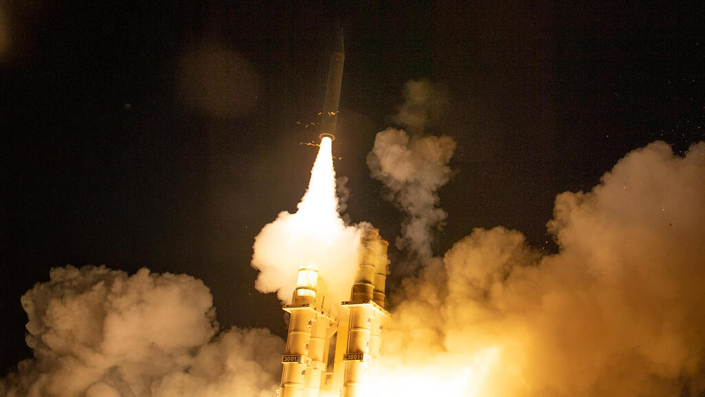 ניסוי בחץ 3. היירוט במערכת קלע דוד הצליח במערכה הקודמת (צילום: דוברות והסברה משרד הביטחון) ניסוי מערכות הגנה חץ 3