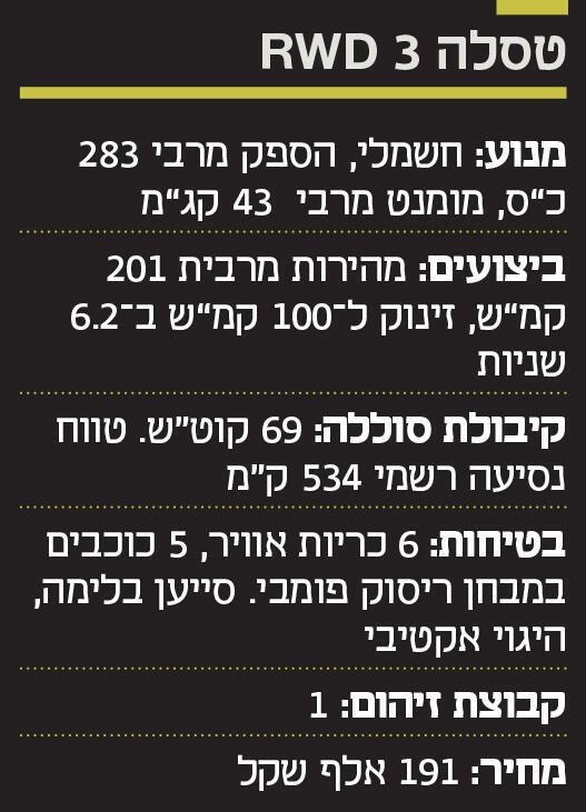 אינפו טסלה RWD 3