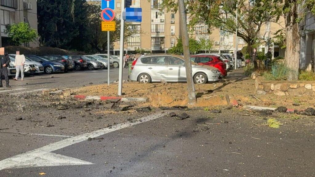 חולון נפילה נפילת רסיס שבר יירוט נזקים ירי שיגור איראן מבצע שאגת הארי