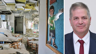 שר החינוך יואב קיש לצד פגיעה מטיל איראני ב גן ילדים ב ראשון לציון