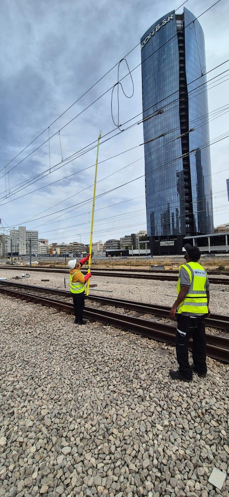 עבודות לתיקון רשת החשמול רכבת ישראל סבידור