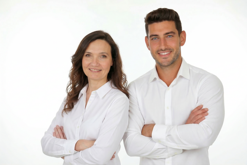 גיל אשכנזי, סמנכ"ל שיווק ואירנה גרשגורן, מנהלת מערכות מידע