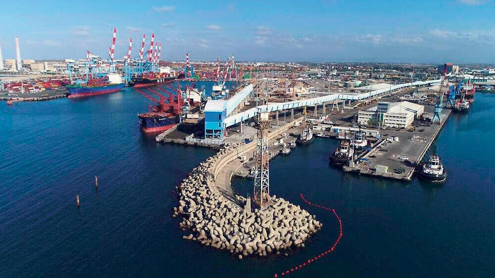 מסוע גרעינים ב נמל אשדוד