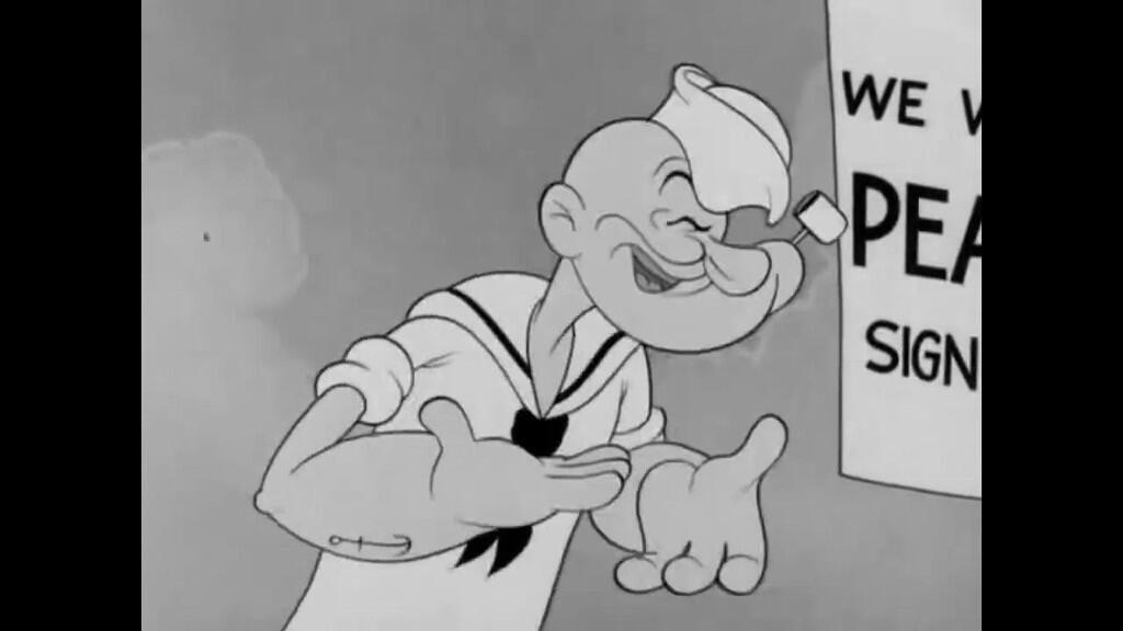 יוטיוב תעמולה מלחמה דיסני אנימציה פופאי