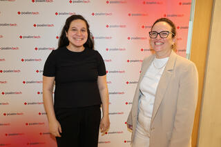 פרויקט GROWTH פועלים טק - מימין מעין כהן מייסדת משותפת ומנכ”לית HelloHeart קרני אילן מנכ’’לית ומייסדת שותפה של Feminai