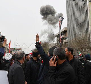 מחאה נגד ישראל בטהרן על רקע פיצוץ מתקיפה ישראלית, בתחילת החודש. "המחשבה שרוב הציבור האיראני רוצה התערבות חיצונית היא פשוט לא מציאותית, זה רק נוח לשיח הישראלי"