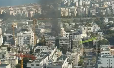 זירת נפילה ב תל אביב 24.3.26 שאגת הארי מלחמה עם איראן