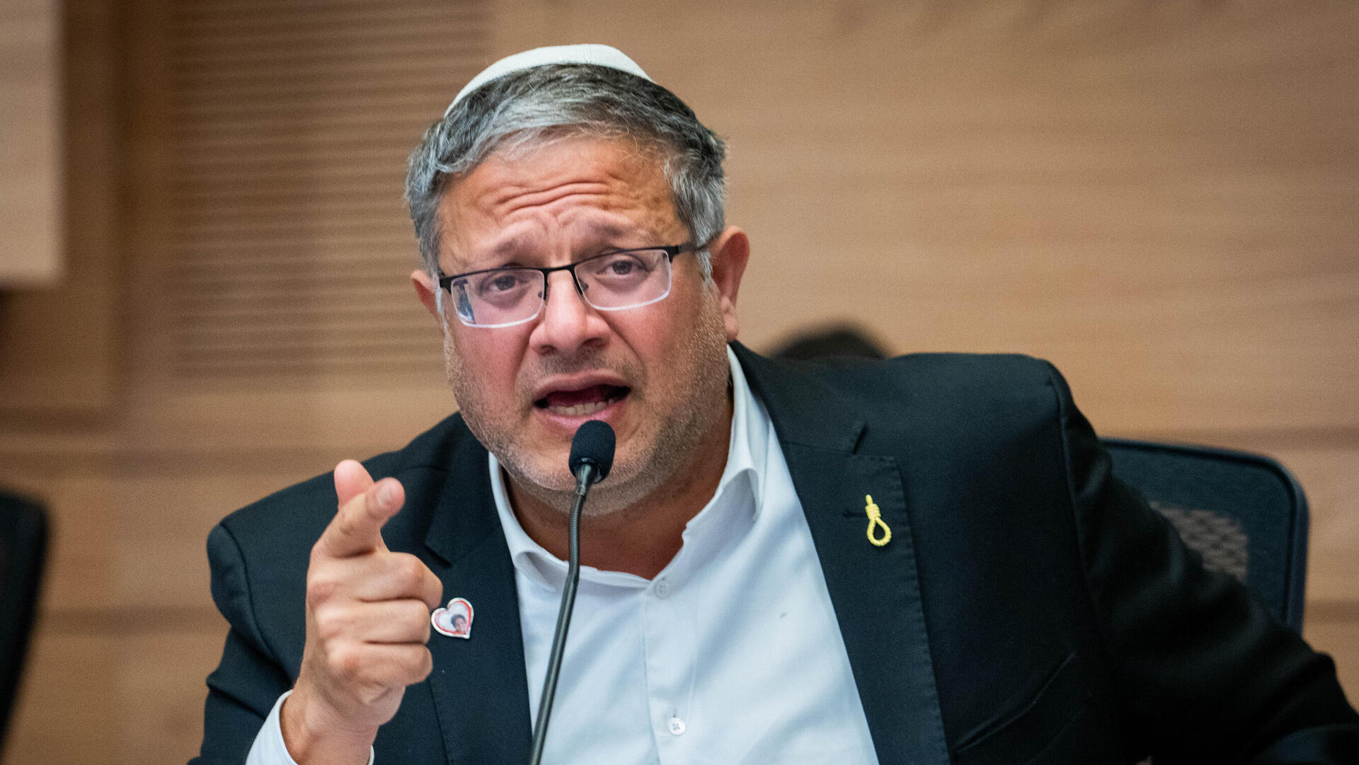 השר לביטחון לאומי איתמר בן גביר ב דיון על חוק עונש מוות למחבלים 23.12.25