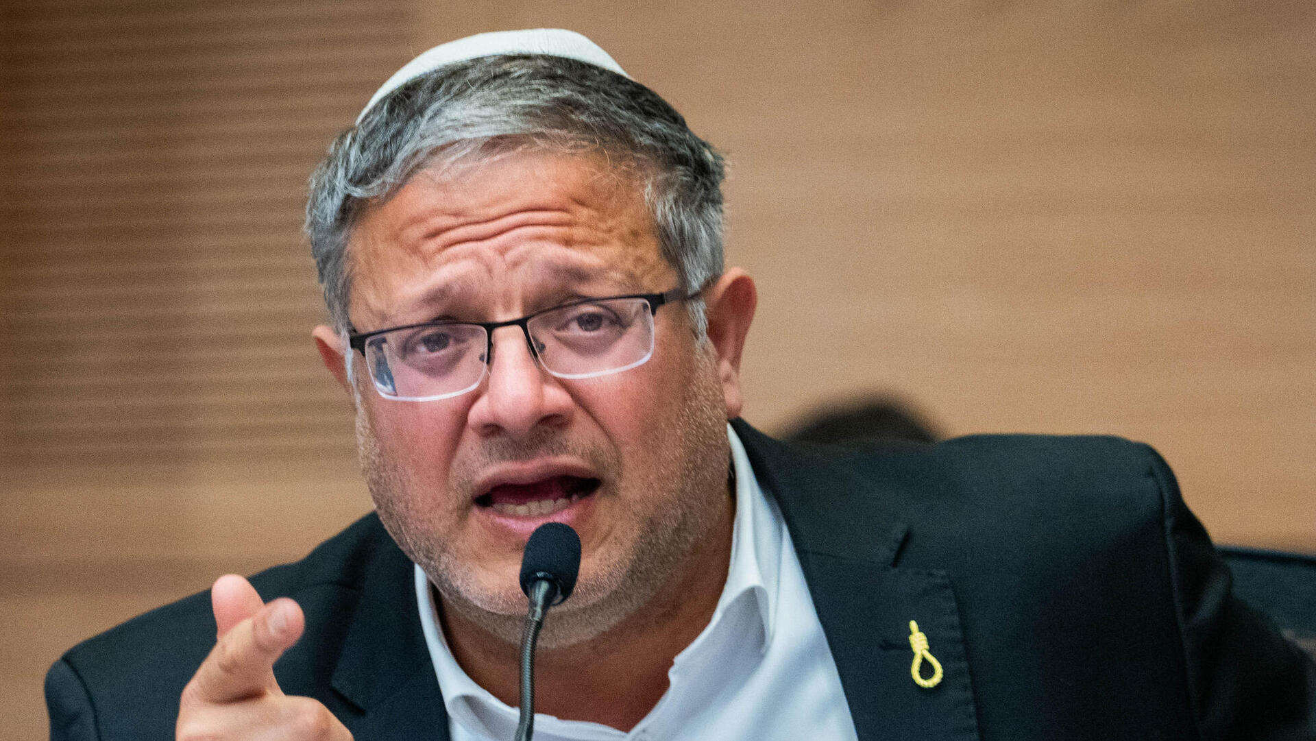השר לביטחון לאומי איתמר בן גביר ב דיון על חוק עונש מוות למחבלים 23.12.25