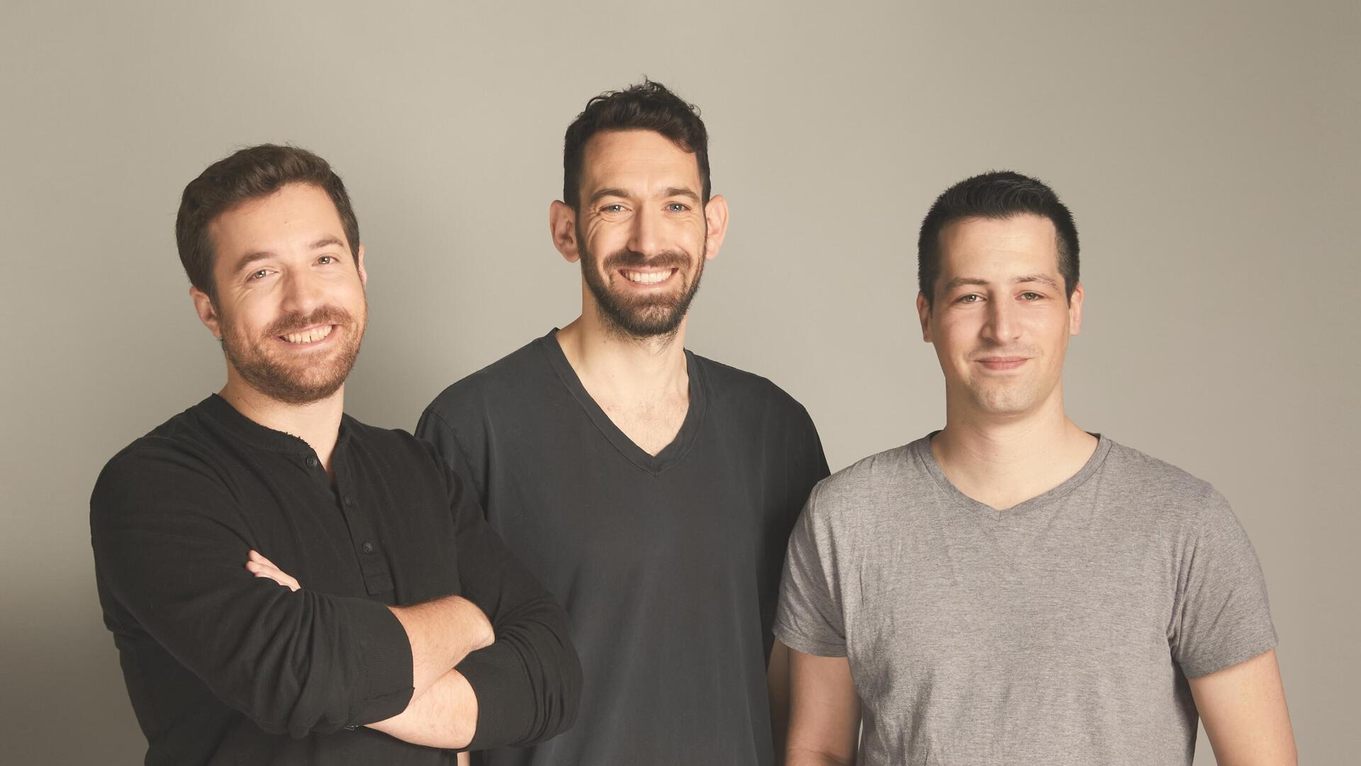 מייסדי NOTCH - מימין יובל פלד CTO, אלול יעקבי CPO, רפאל ברושי מנכ"ל