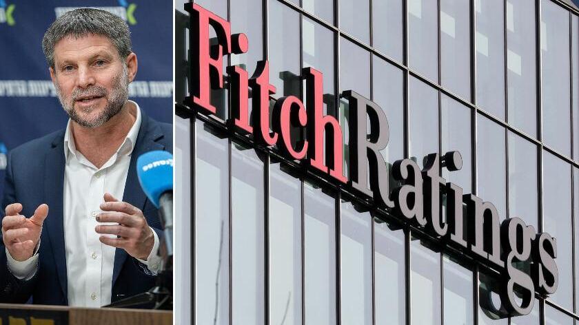 שר האוצר בצלאל סמוטריץ' לצד סוכנות הדירוג פיץ' (צילומים: Reuters, שלו שלם) שר האוצר בצלאל סמוטריץ' לצד סוכנות הדירוג פיץ'