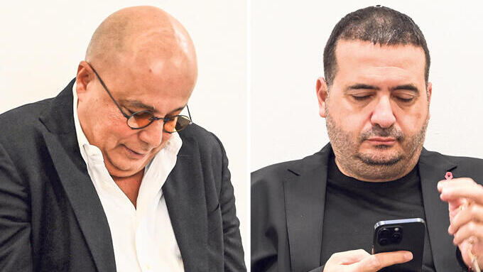 עופר ינאי ו עמוס לוזון בבית המשפט בשבוע שעבר