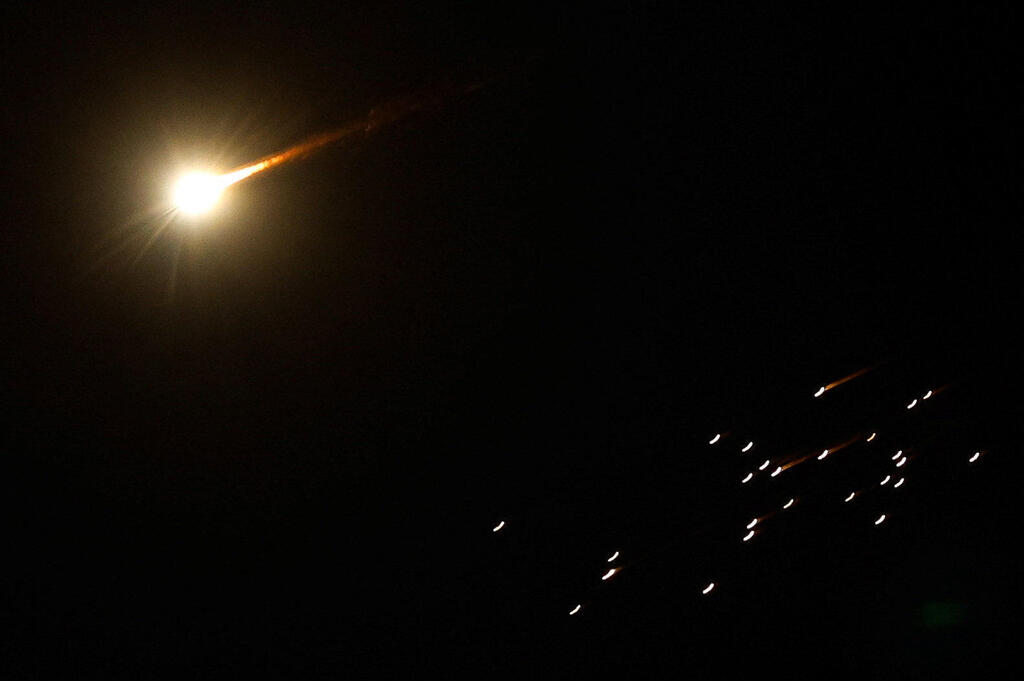Iran missile fire towards Israel during March conflict. (Photo: REUTERS/Mussa Qawasma) יירוט יירוטים ירי איראן