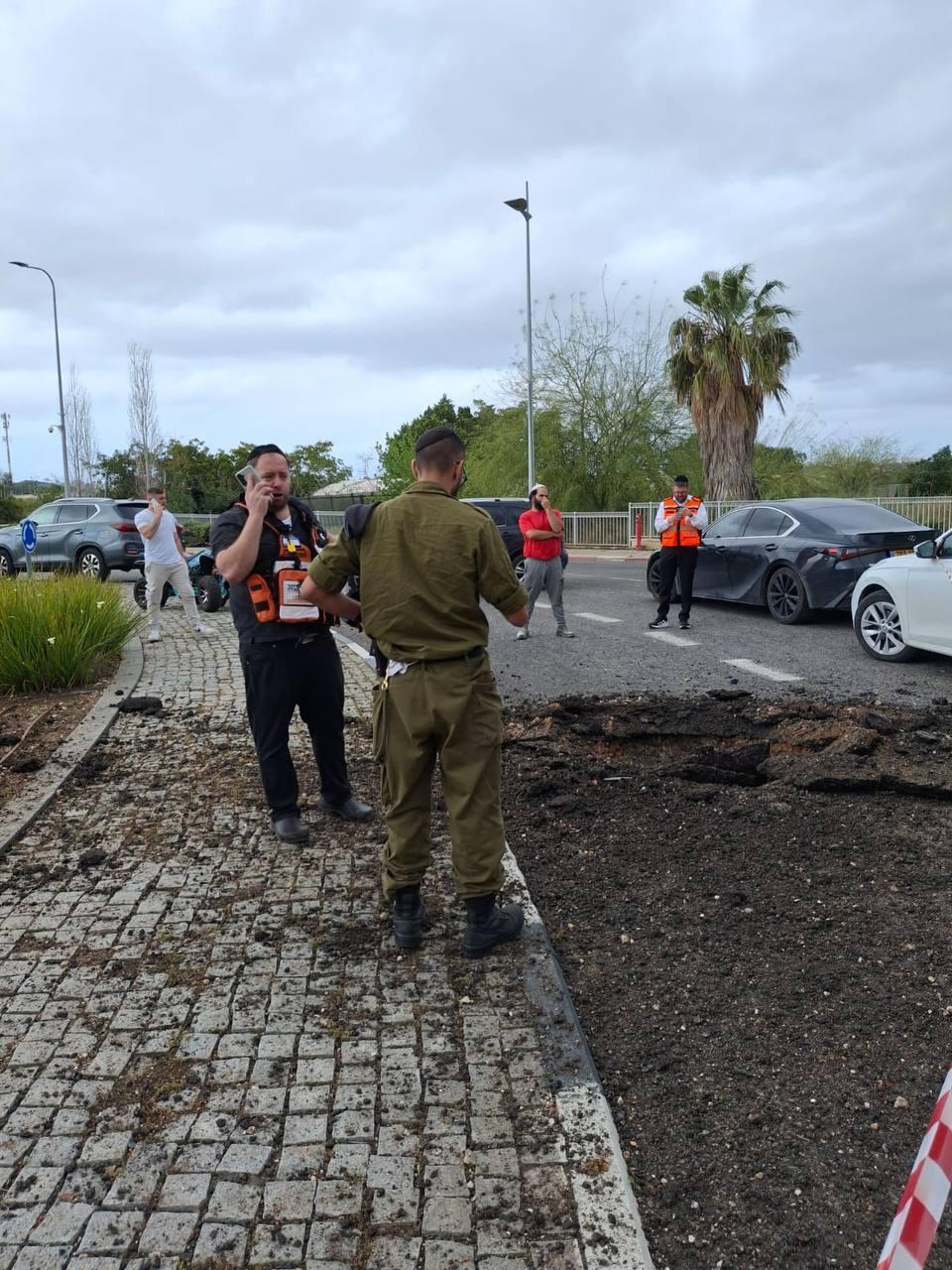 רסיסי שברי יירוט ב אזור הקריות