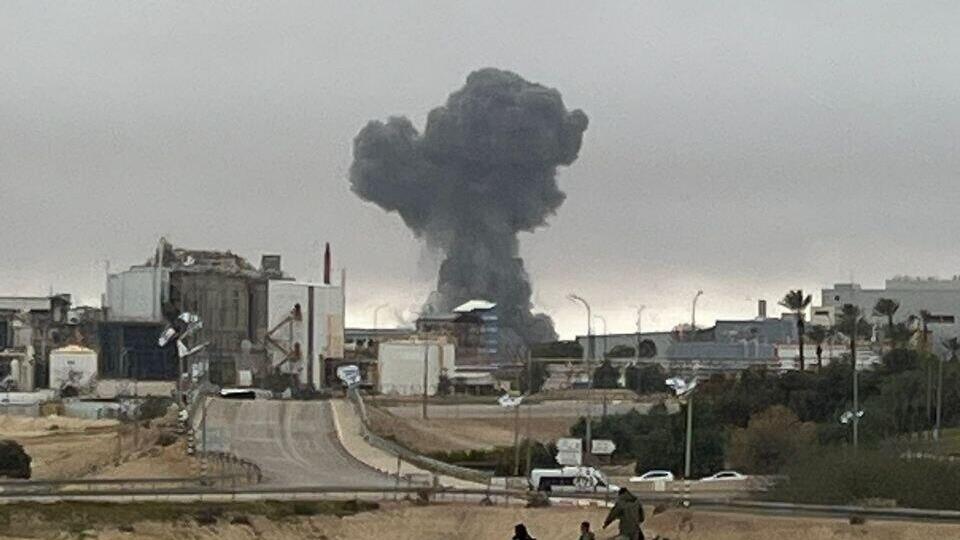 נפילה פגיעה טיל איראן ליד באר שבע נאות חובב