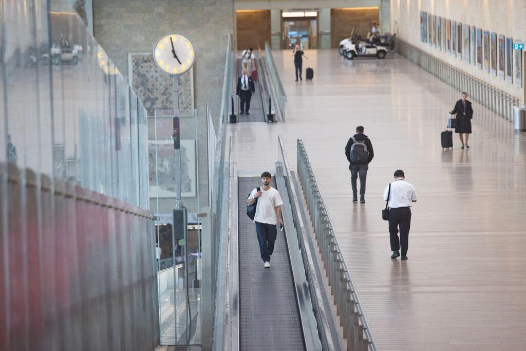 נתב"ג. המגבלה תעלה לעד 90 נוסעים למטוס (צילום: רשות שדות התעופה) נתב"ג בן גוריון שדה התעופה ב ימי מלחמה שאגת הארי