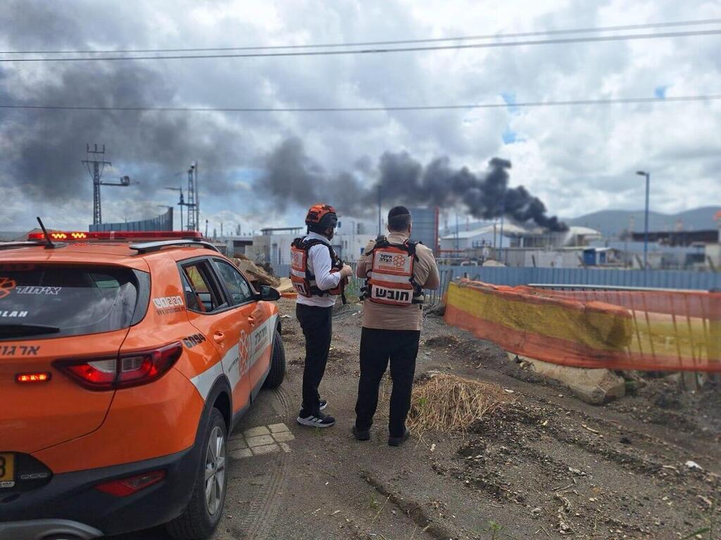 נפילה מתחם בזן בז"ן חיפה טיל חיזבאללה 30.3.26