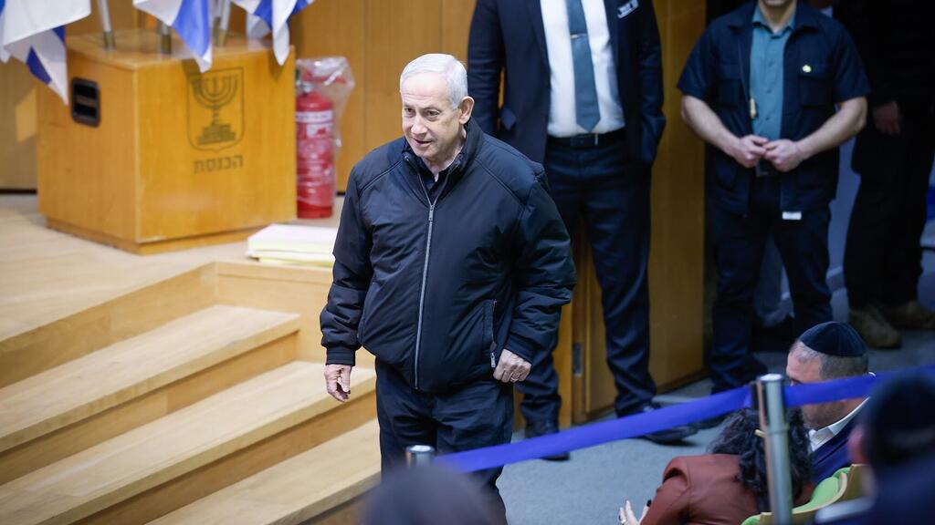 ראש הממשלה בנימין נתניהו בעת הדיון על אישור התקציב 30.3.26 הדיון באודיטוריום תת קרקעי