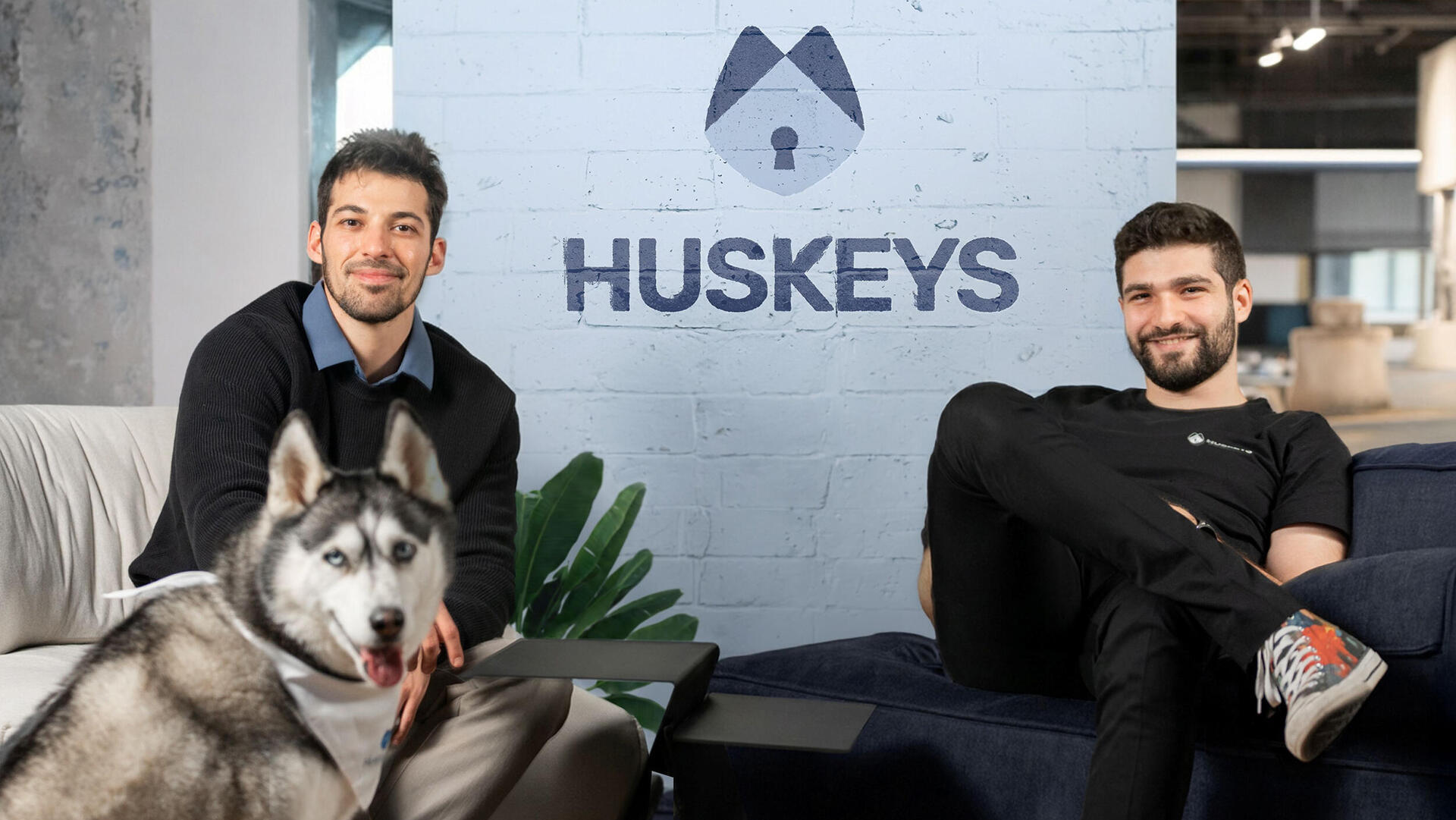 מימין רועי וייספלד ו איתי גפני מייסדי Huskeys
