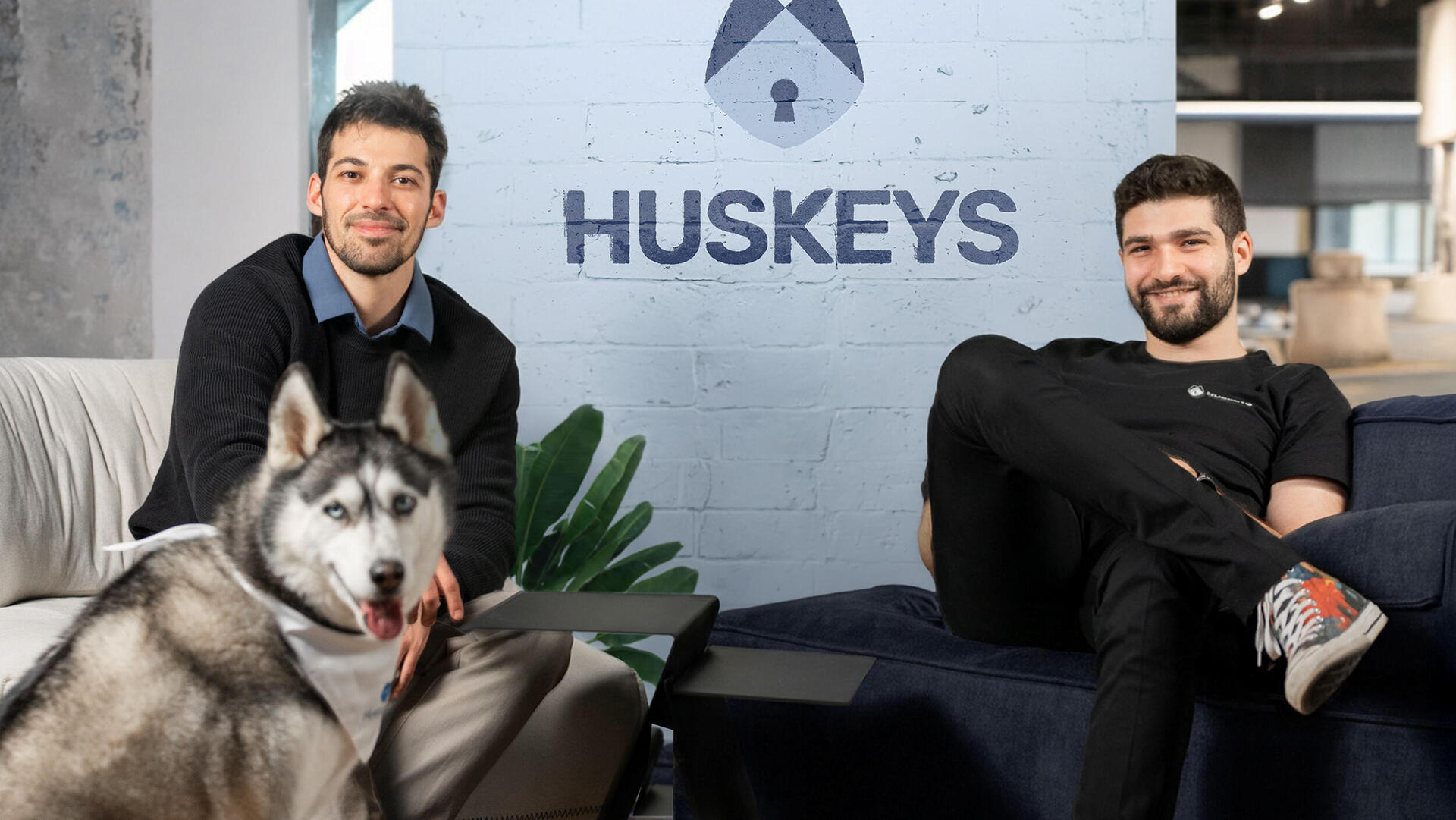 מימין רועי וייספלד ו איתי גפני מייסדי Huskeys