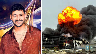 מלחמה פגיעת טיל מ איראן ב נאות חובב לצד הזמר נועם בתן  נציג ישראל ל אירוויזיון 2026