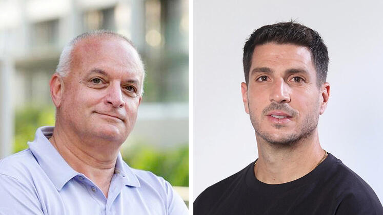 מימין ויקטור וקרט מנכ"ל לאומי פרטנרס ו אורי אדלסבורג מבעלי אדלטק