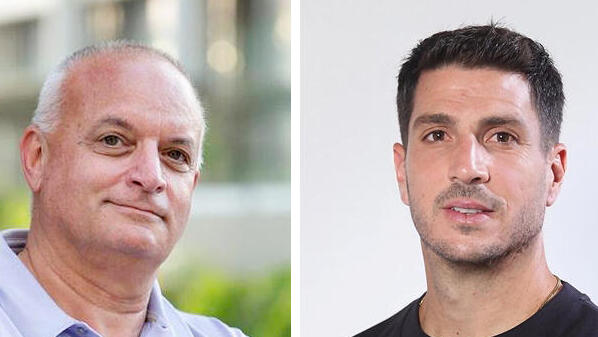 מימין ויקטור וקרט מנכ"ל לאומי פרטנרס ו אורי אדלסבורג מבעלי אדלטק