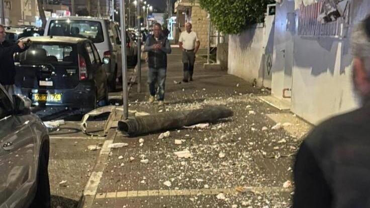 שברי יירוט רסיס קריית חיים טיל חיזבאללה מלחמה זירה