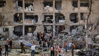 הרס ב דימונה מנפילת טיל איראני 22.3.26