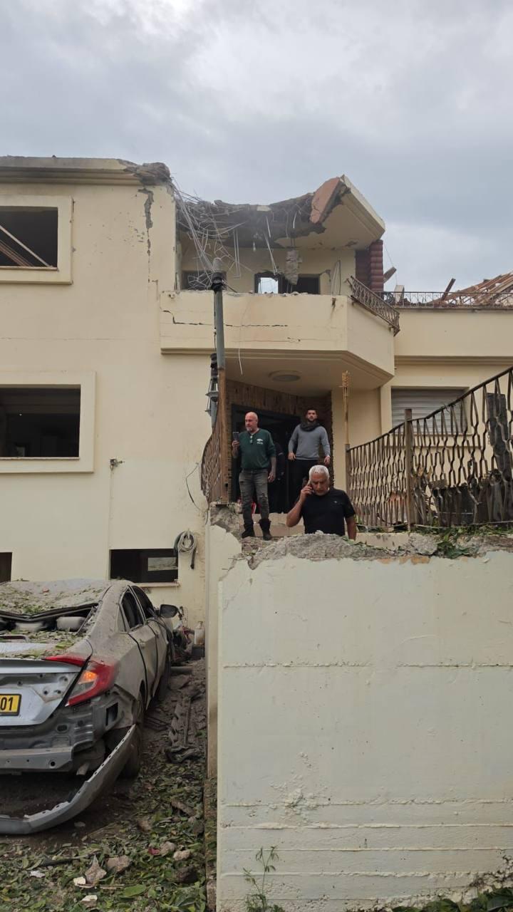 נפילה ב קריית שמונה קרית שמונה ירי מ לבנון חיזבאללה מלחמה עם איראן 1.4.26