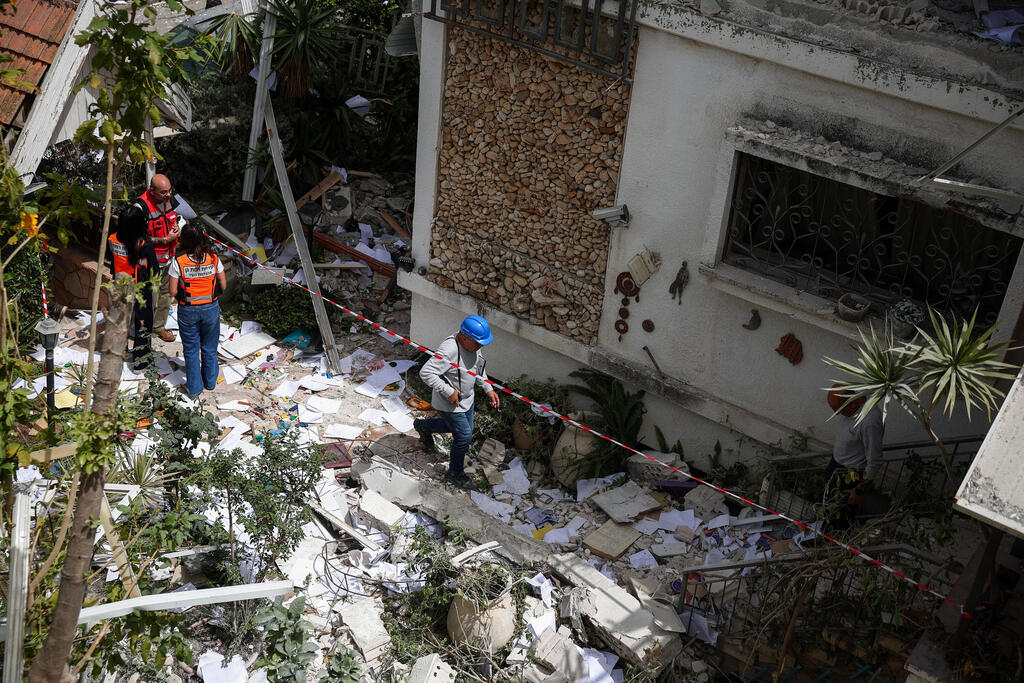 רמת גן נזק בית טיל איראן שאגת הארי