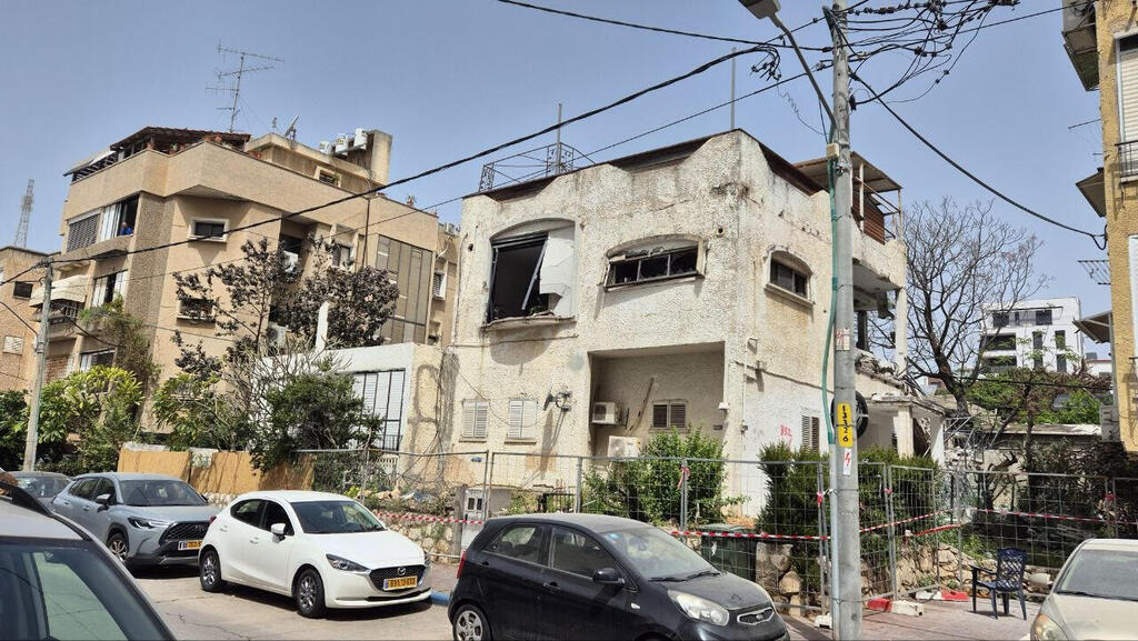 רמת גן נזק הרס טיל איראן שאגת הארי