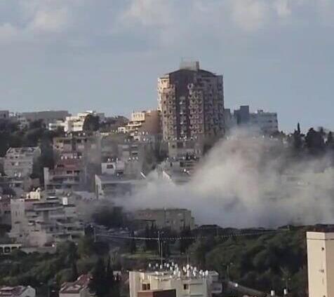 חיפה פגיעה ישירה נזק טיל איראן שאגת הארי (צילום: לפי סעיף 27א לחוק זכויות יוצרים) חיפה פגיעה ישירה נזק טיל איראן שאגת הארי