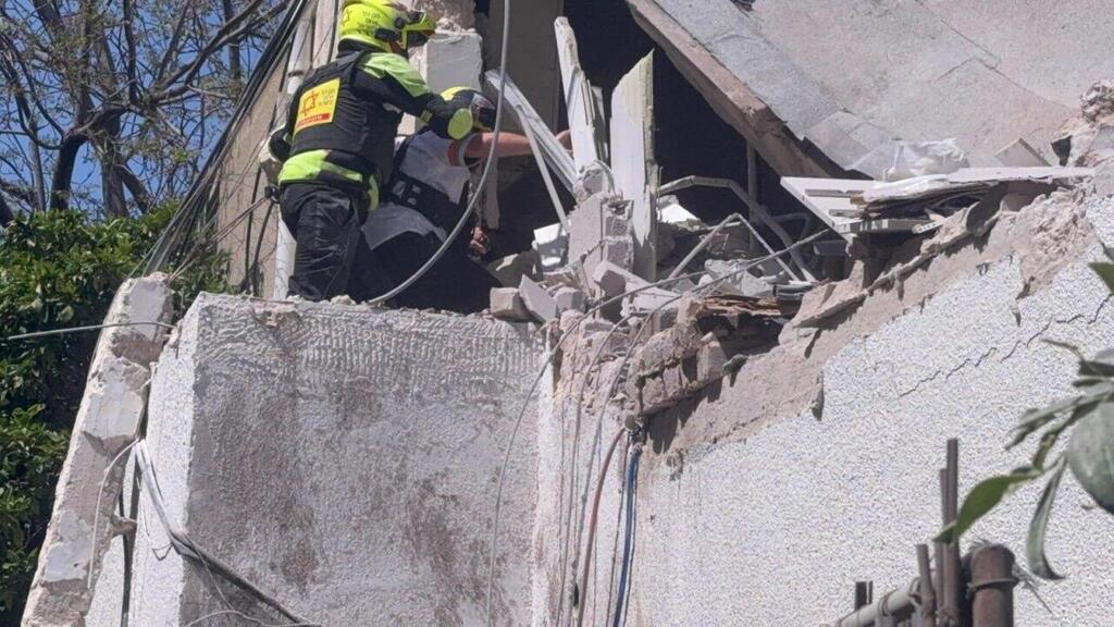 רמת גן נפילה טיל מתפצל איראן שאגת הארי 5