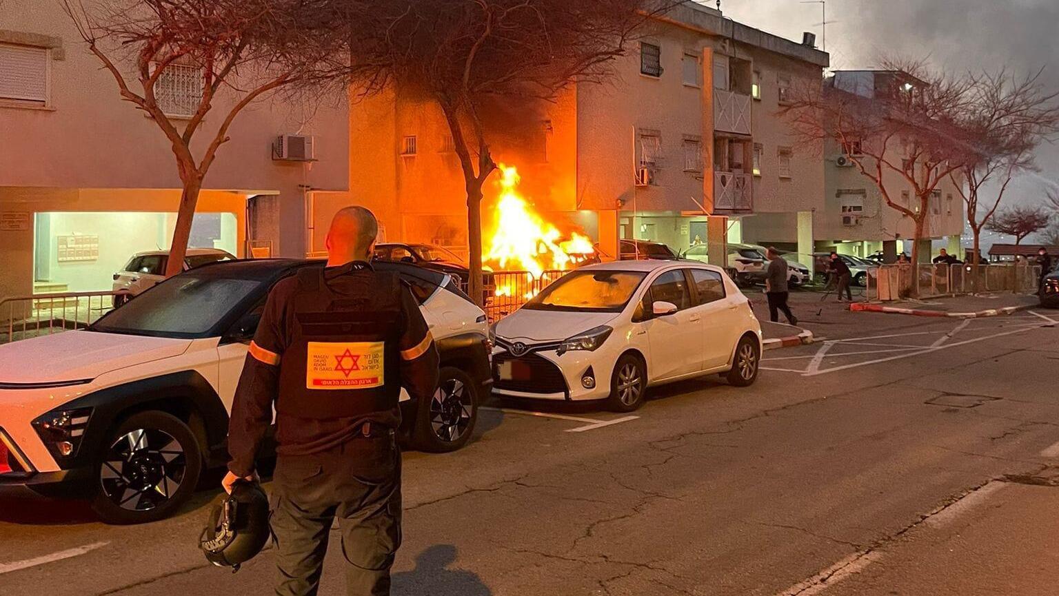 זירת נפילה ב חיפה טיל איראני איראן שאגת הארי 6.4.26