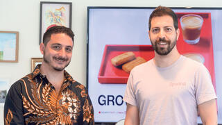 פועלים טק פרויקט GROWTH - מימין לביא פרדמן סמנכ”ל צמיחה Upwind ו דיויד אלוש מנכ״ל ומייסד שותף SENAI