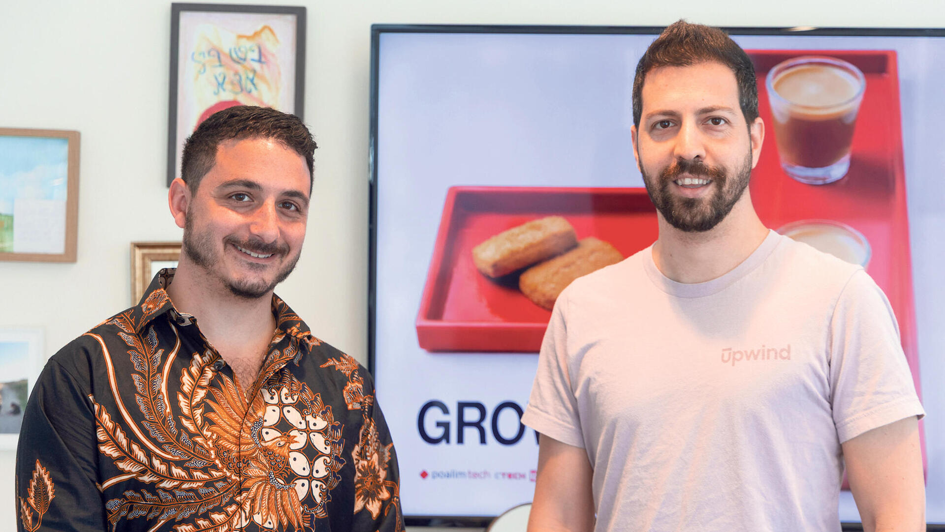 פועלים טק פרויקט GROWTH - מימין לביא פרדמן סמנכ”ל צמיחה Upwind ו דיויד אלוש מנכ״ל ומייסד שותף SENAI