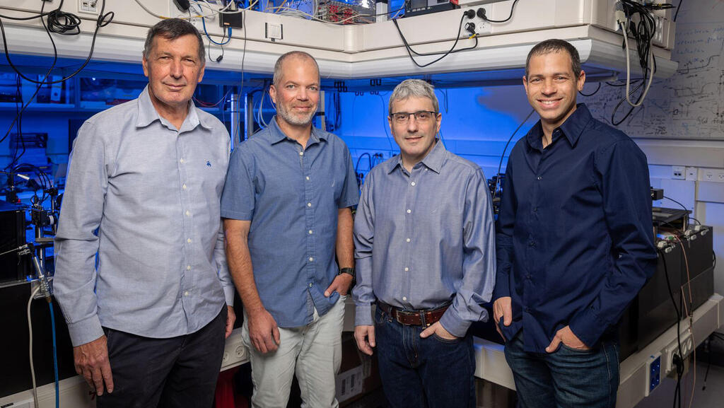 מייסדי Q-Factor - מימין פרופ' עופר פירסטנברג פרופ' יואב שגיא ד"ר גיא רז ופרופ' ניר דודזון