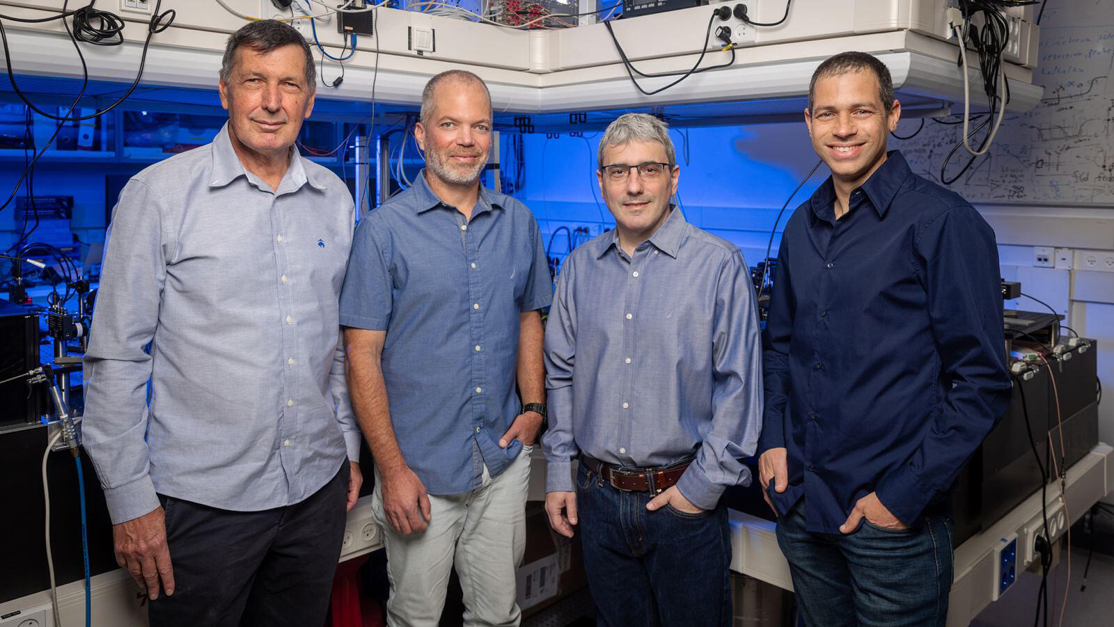 מייסדי Q-Factor - מימין פרופ' עופר פירסטנברג פרופ' יואב שגיא ד"ר גיא רז ופרופ' ניר דודזון