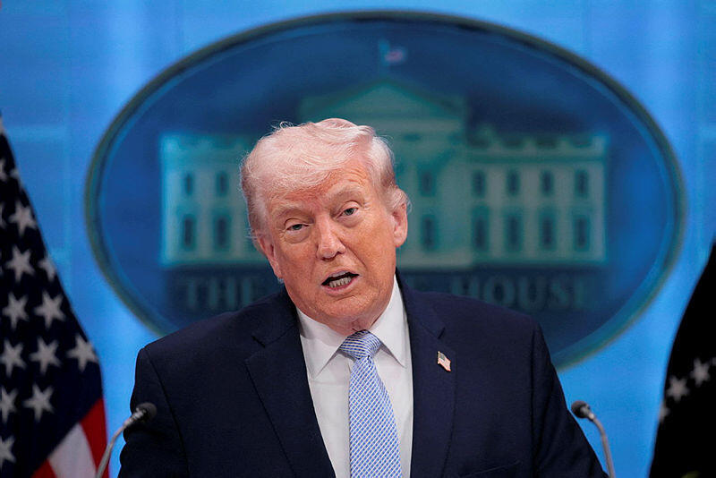 נשיא ארה"ב דונלד טראמפ מסיבת עיתונאים 6.4.26